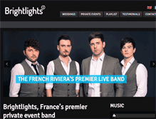 Tablet Screenshot of brightlightsband.com